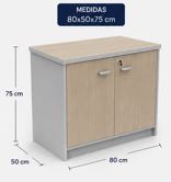 Gabinete ORG base 2 puertas abatibles